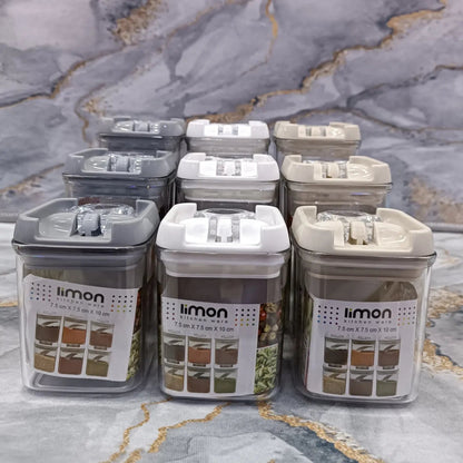 Limon Acrylic Thumb Canisters and Storage Jars (Square)