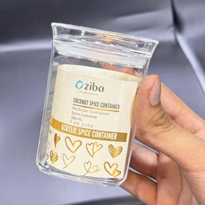 ZIBA Acrylic Crystal Jars with Airtight Lid!