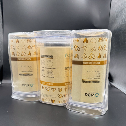 ZIBA Acrylic Crystal Jars with Airtight Lid!