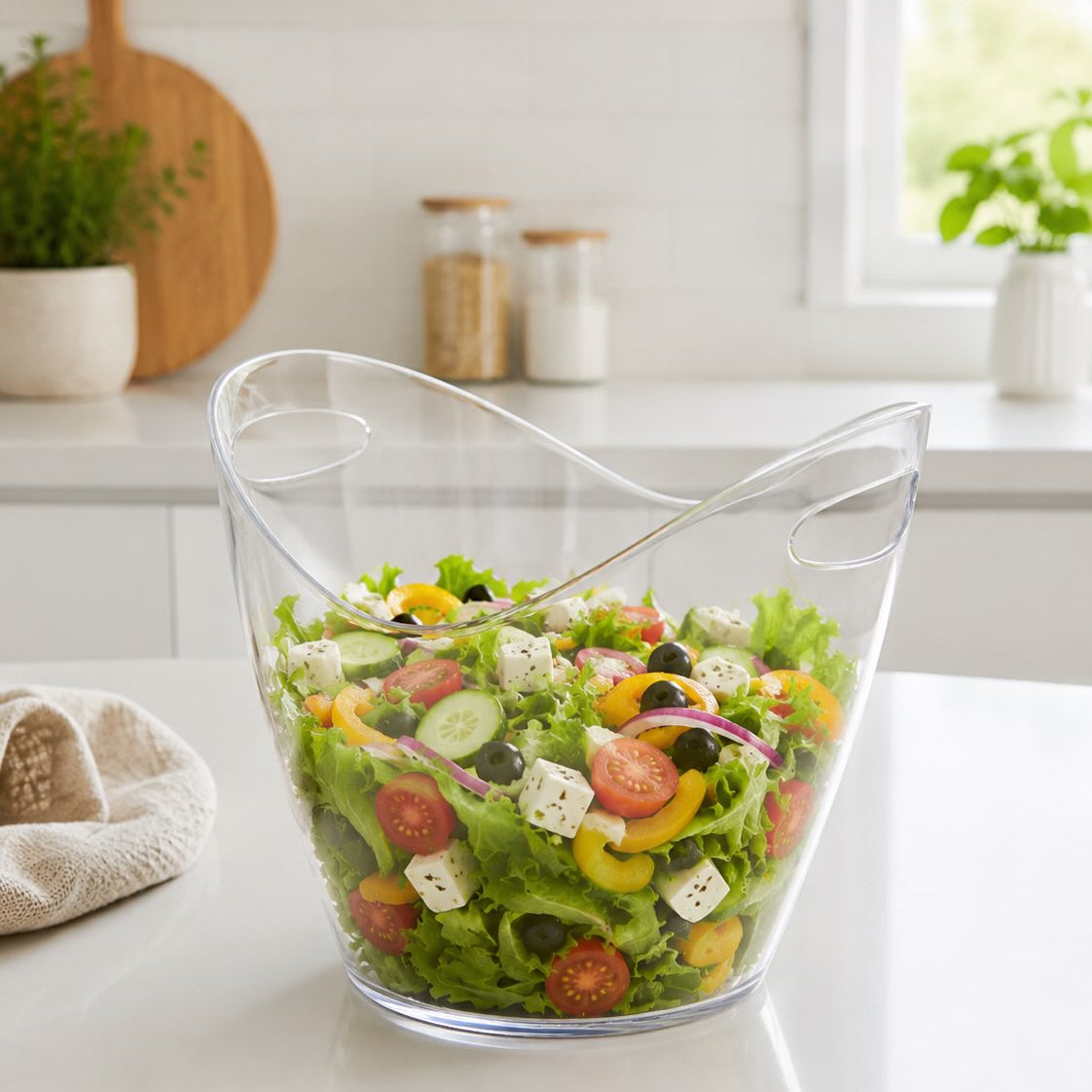 Limon Acrylic Serving Bowl 2-Liter (Transparent)