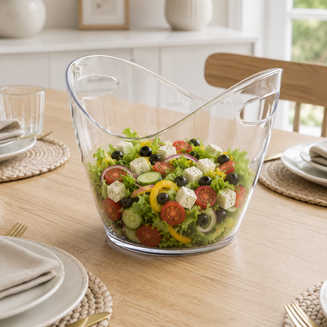Limon Acrylic Serving Bowl 2-Liter (Transparent)