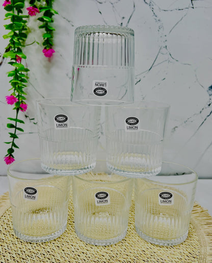 Limon Water Glass Set 6Pcs (6-Glass Tumbler)