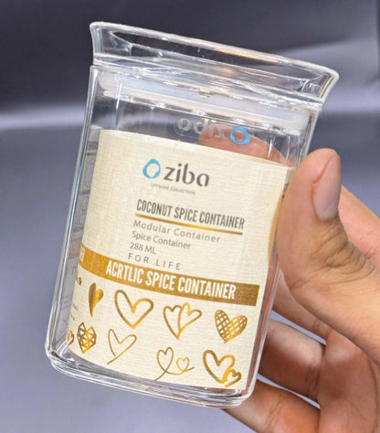 ZIBA Acrylic Crystal Jars with Airtight Lid!