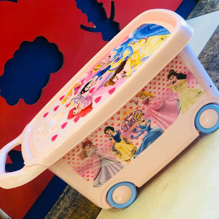 Ziba Toy Storage Box with Wheels-Made in Iran.