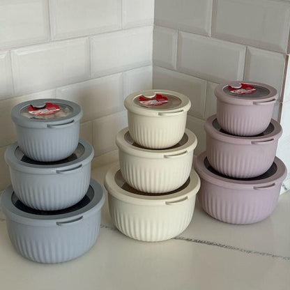 Limon Bowl Set with Vented Lid 3-Pcs (Plastic)!