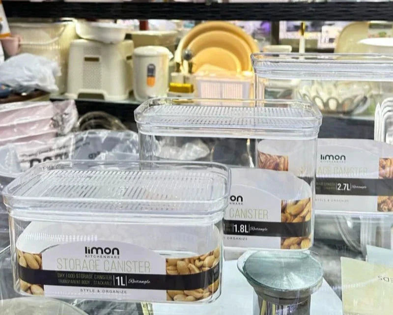 Limon Royal Acrylic Canister with Lid (Rectangle)!