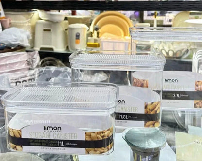 Limon Royal Acrylic Canister with Lid (Rectangle)!