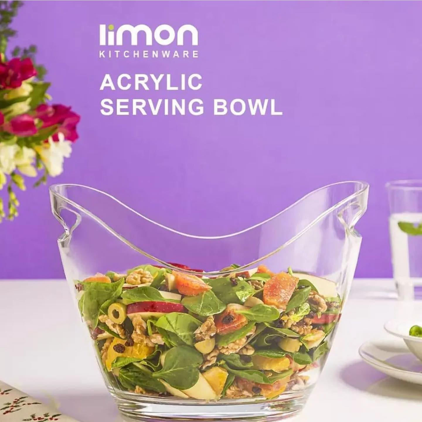 Limon Acrylic Serving Bowl 2-Liter