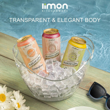 Limon Acrylic Serving Bowl 2-Liter (Transparent)