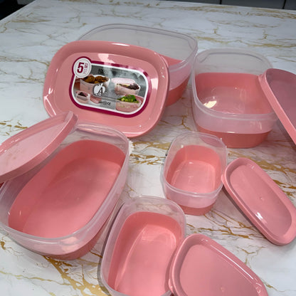 Ashkan Plastic Oval Bowl Set 5-Pcs!