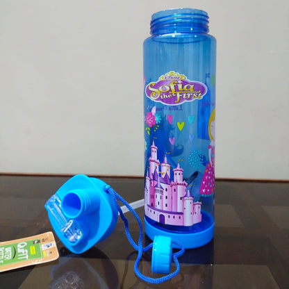 2 in 1 Kids School Water Bottle 600-ml (Sip & Straw)!