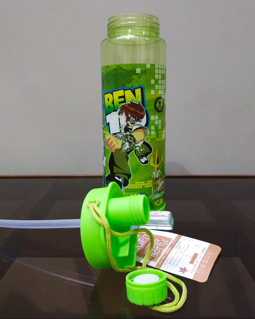 2 in 1 Kids School Water Bottle 600-ml (Sip & Straw)!