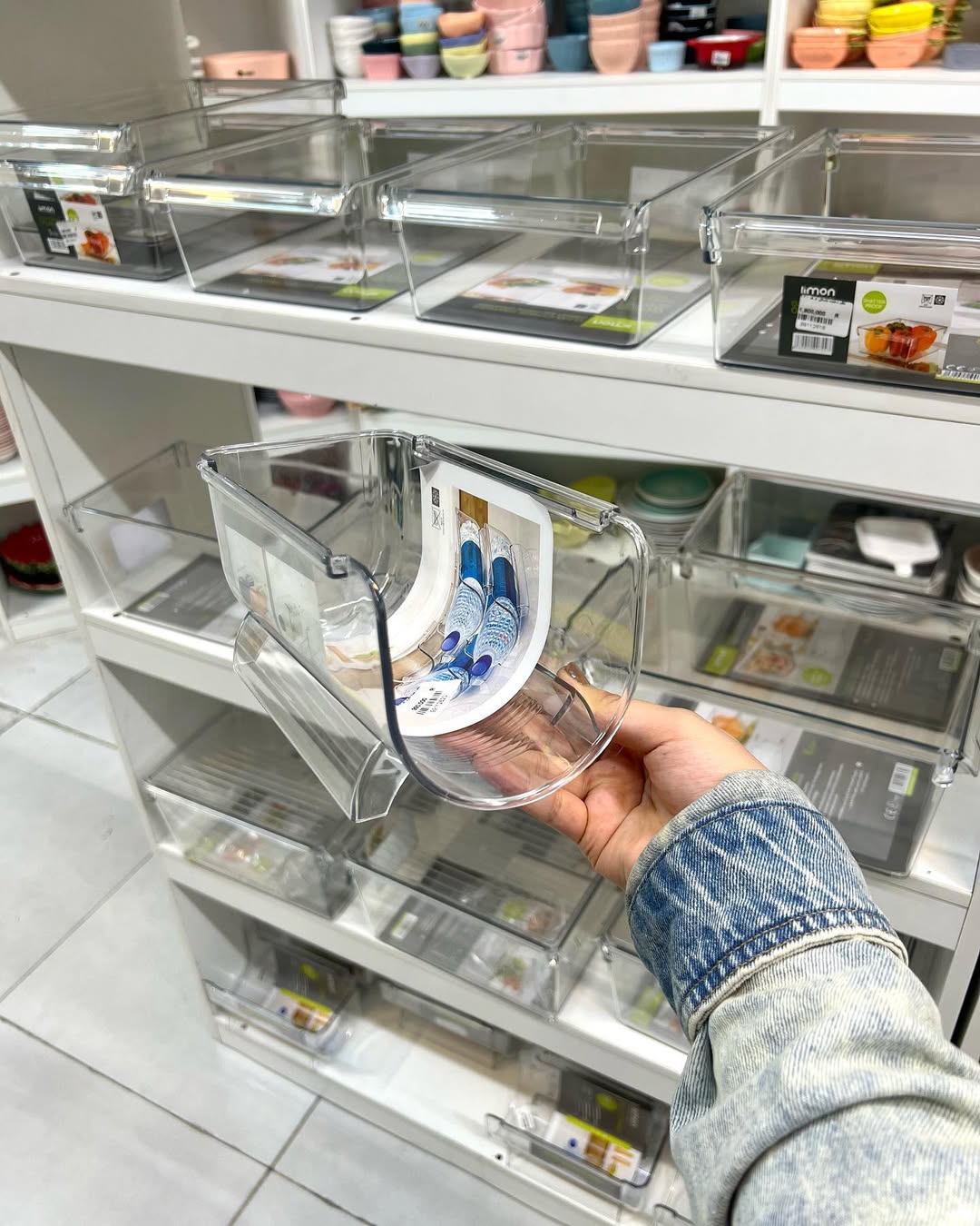 Limon Acrylic Freeze Storage Organizer with Lid (Crystal)!
