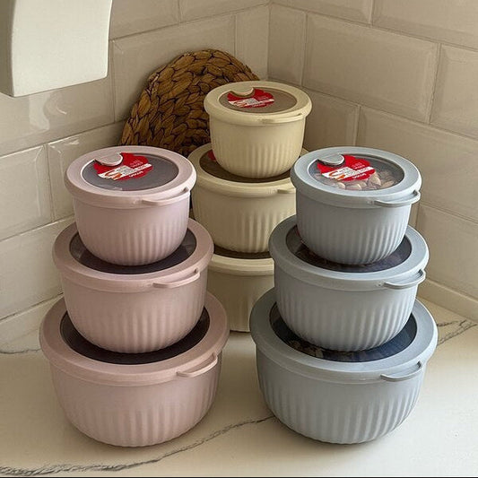 Limon Bowl Set with Vented Lid 3-Pcs (Plastic)!