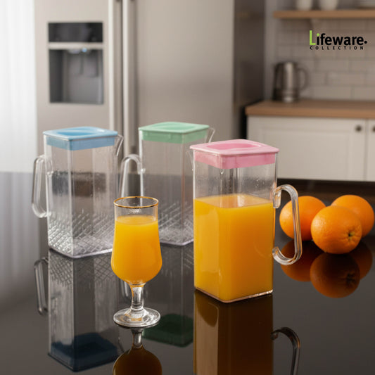 Acrylic Square Water Jug or Pitcher 2-Liter!