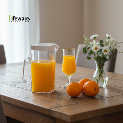 Acrylic Square Water Jug or Pitcher 2-Liter!