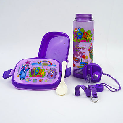 2 in 1-Lunch Box & Water Bottle Set 600-ml)!