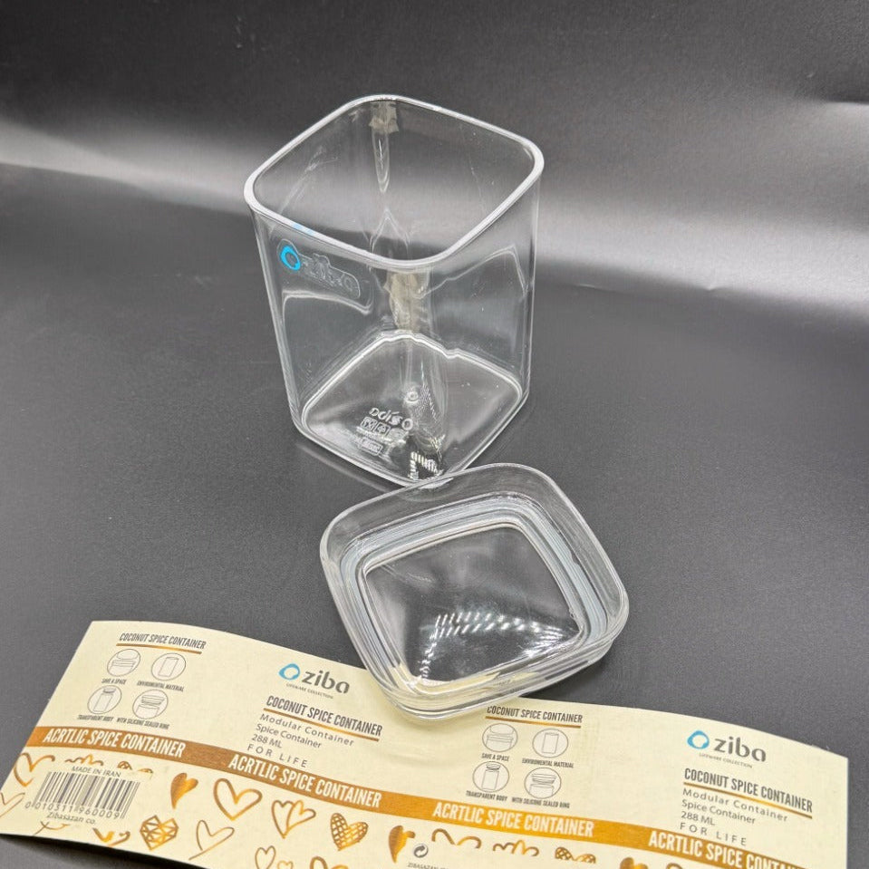 ZIBA Acrylic Crystal Jars with Airtight Lid!