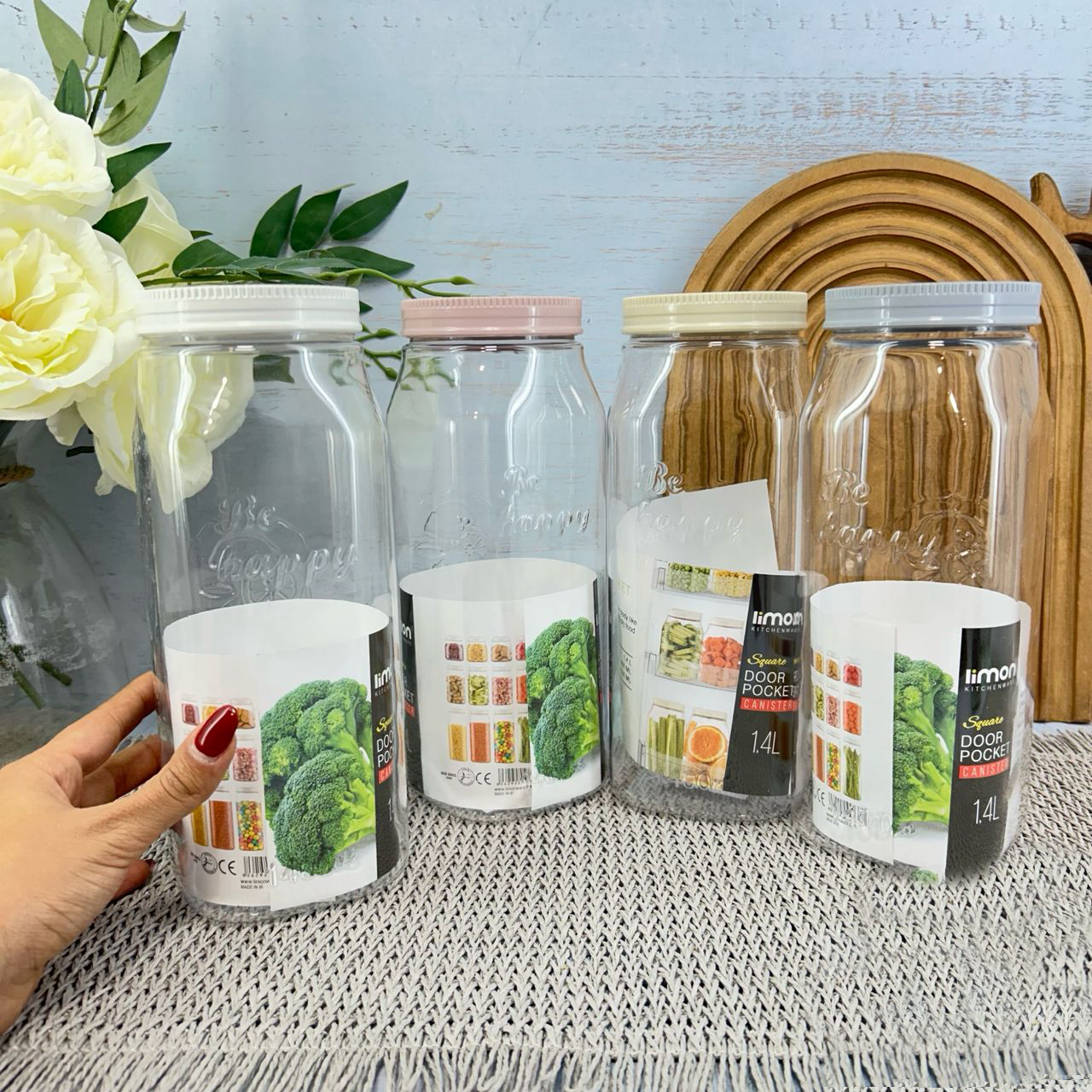 Limon Door Pocket Canister Jars (Square)!