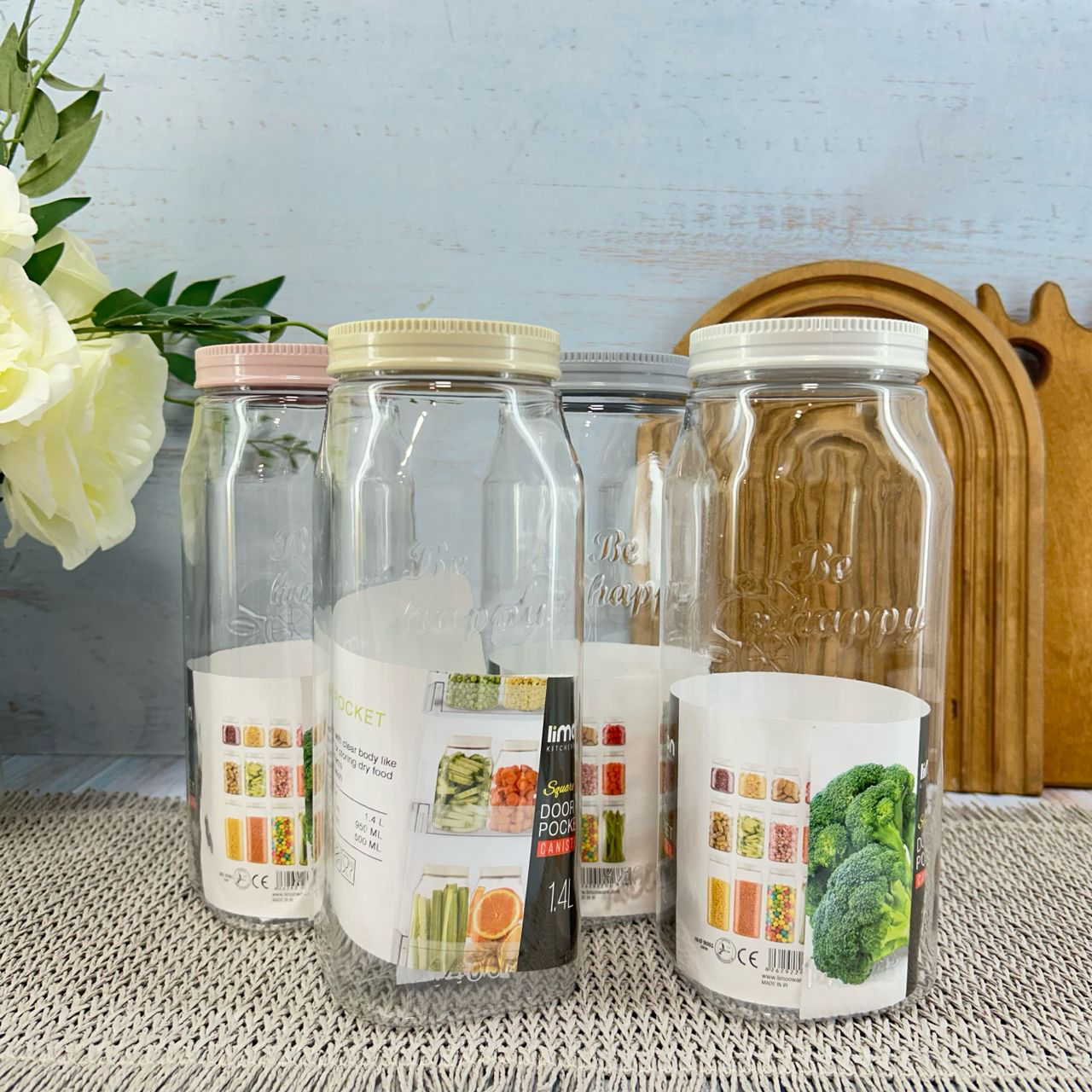 Limon Door Pocket Canister Jars (Square)!