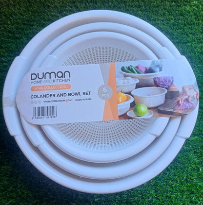 Duman Colander & Bowl Set 6-Pcs! EDit