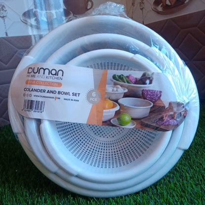 Duman Colander & Bowl Set 6-Pcs! EDit