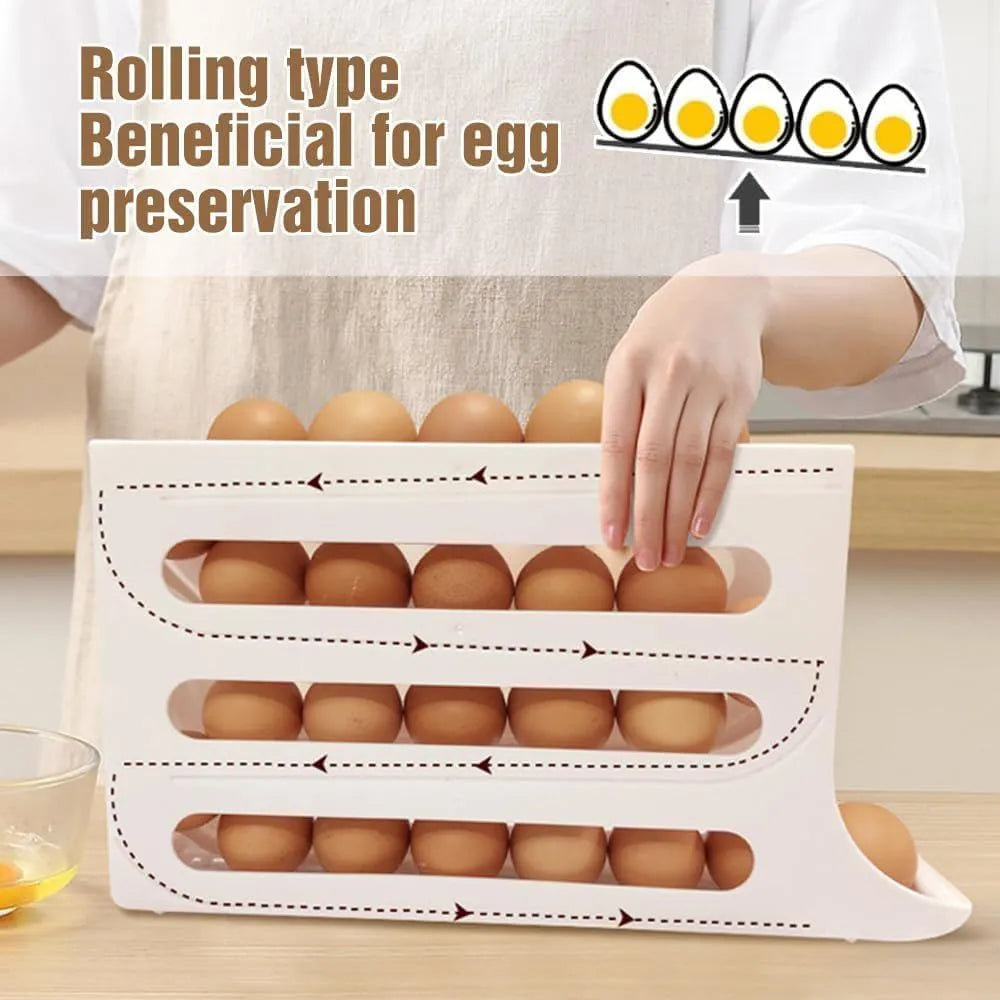 Automatic Rolling Egg Storage Tray!