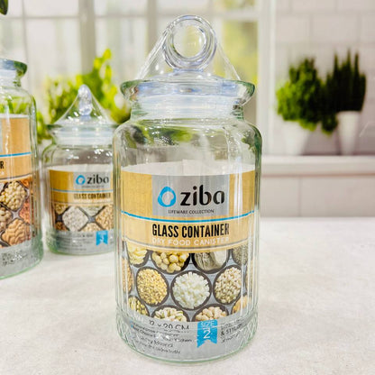 Ziba Glass Containers, Jars & Canisters (Round)
