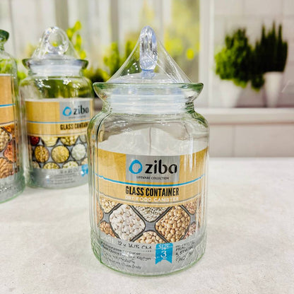 Ziba Glass Containers, Jars & Canisters (Round)