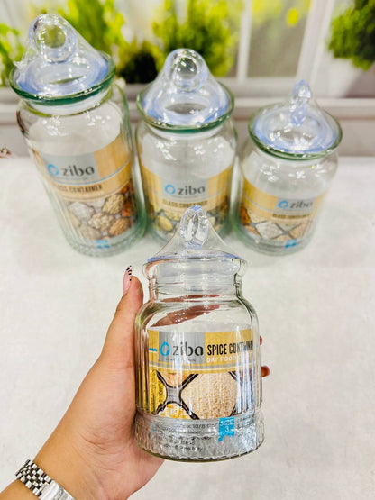 Ziba Glass Containers, Jars & Canisters (Round)