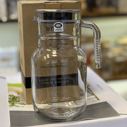Limon Glass Pitcher & Jug 1.5L (With Steel Cap)!