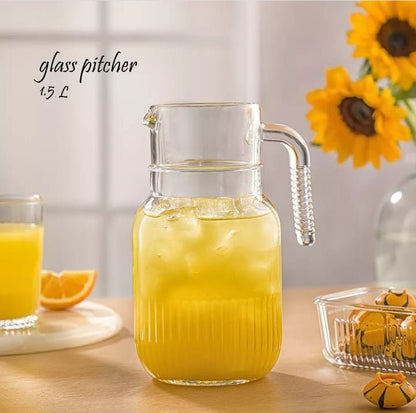 Limon Glass Pitcher & Jug 1.5-L!
