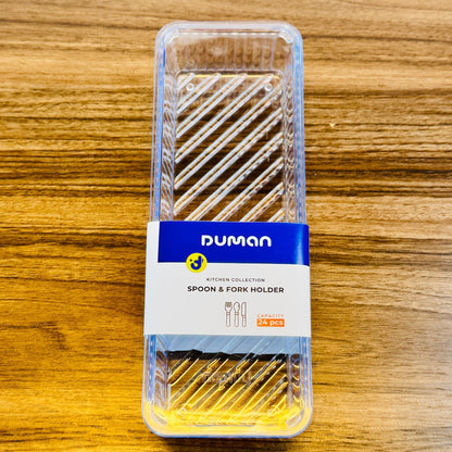 Duman Crystal Spoon & Cutlery Tray with Lid