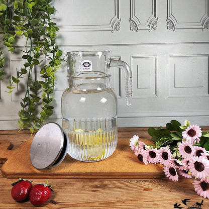 Limon Glass Pitcher & Jug 1.5L (With Steel Cap)!