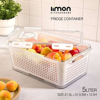 Limon Fridge Container with Dated Lids!