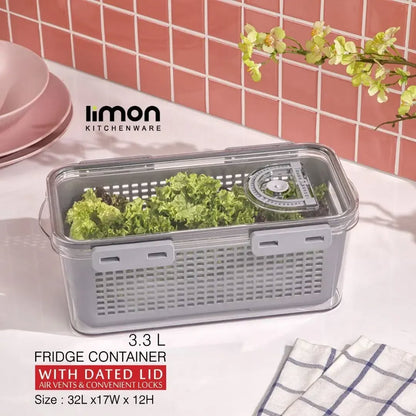 Limon Fridge Container with Dated Lids!