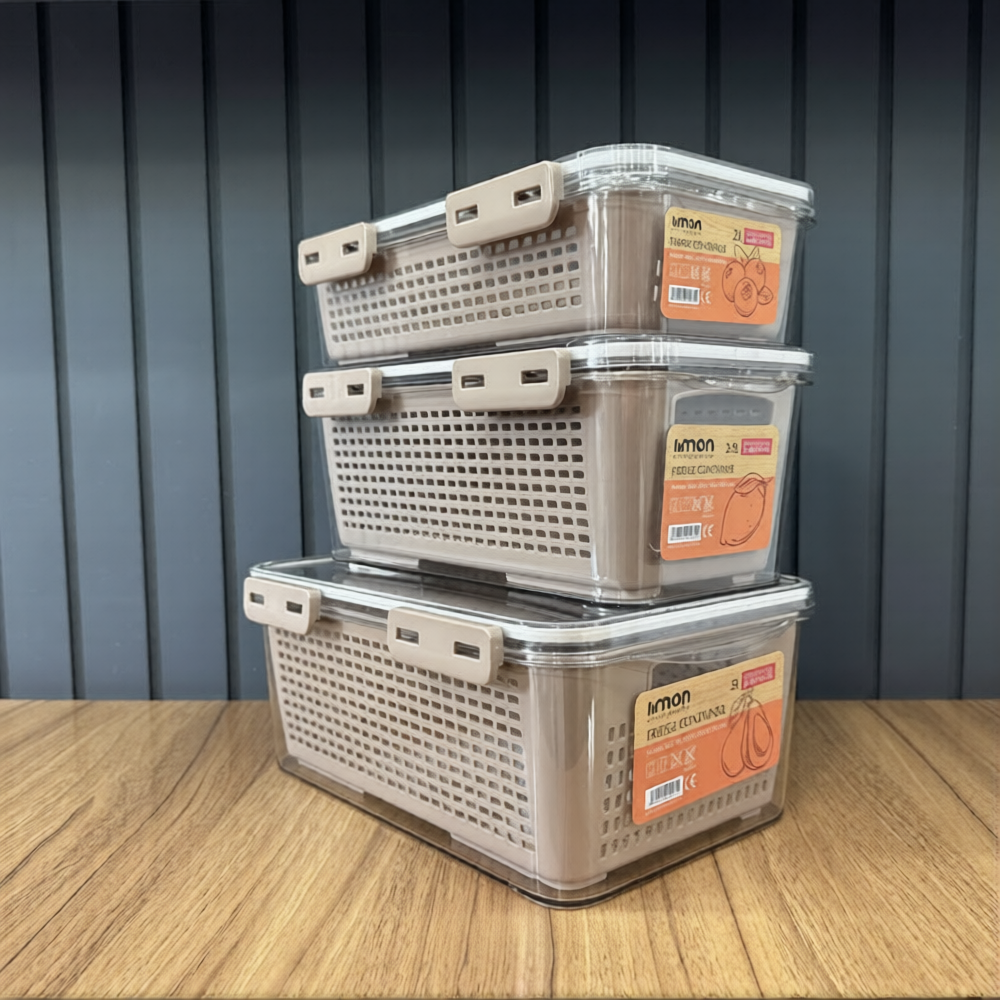 Limon Fridge Container with Dated Lids!