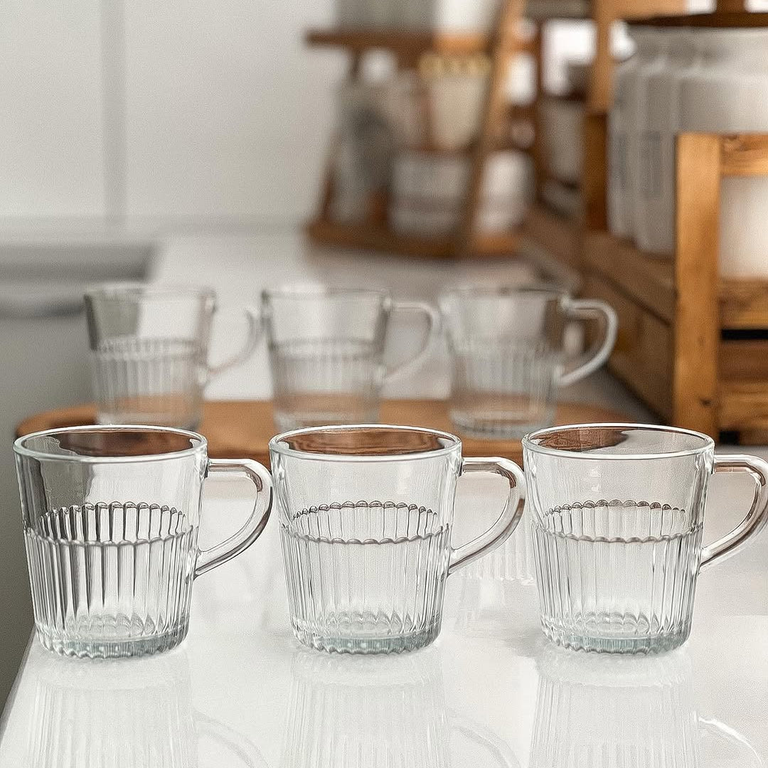 Limon Glass Tea Cup Set 6 Pcs – 280 cc!