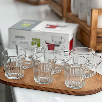 Limon Glass Tea Cup Set 6 Pcs – 280 cc!