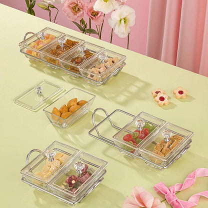Limon Glass Snack Serving Tray (Rectangular)!