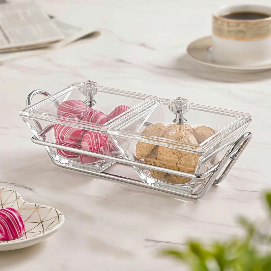 Limon Glass Snack Serving Trays (Square)!