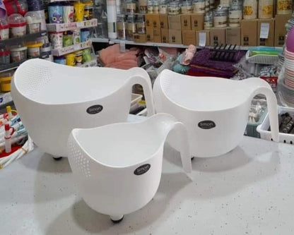 Limon Washing Bowl Set with Handle & Strainer!