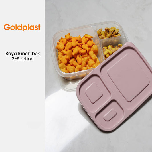 Student Lunch Box 3-Sections 1.15 Liter (Saya)!