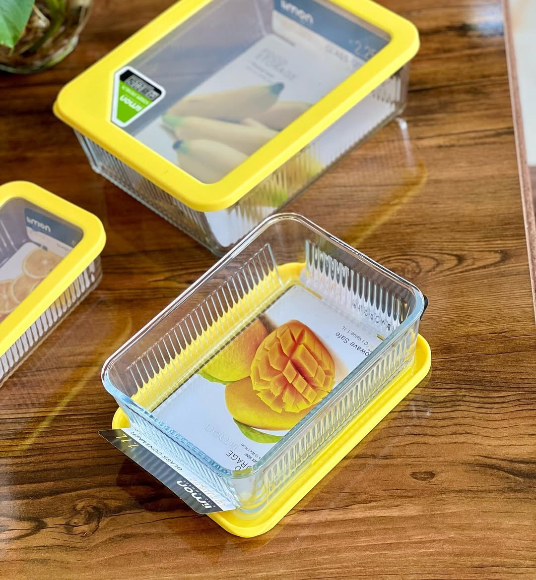 Limon Multicolor Glass Container 3-Pcs Set!