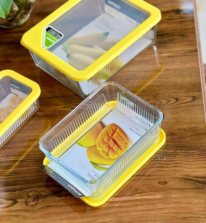 Limon Multicolor Glass Container 3-Pcs Set!