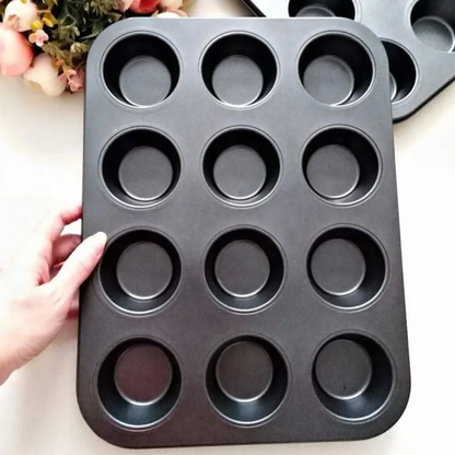 Non-Stick Muffin Pan Cake Tray 6 & 12-Pcs!