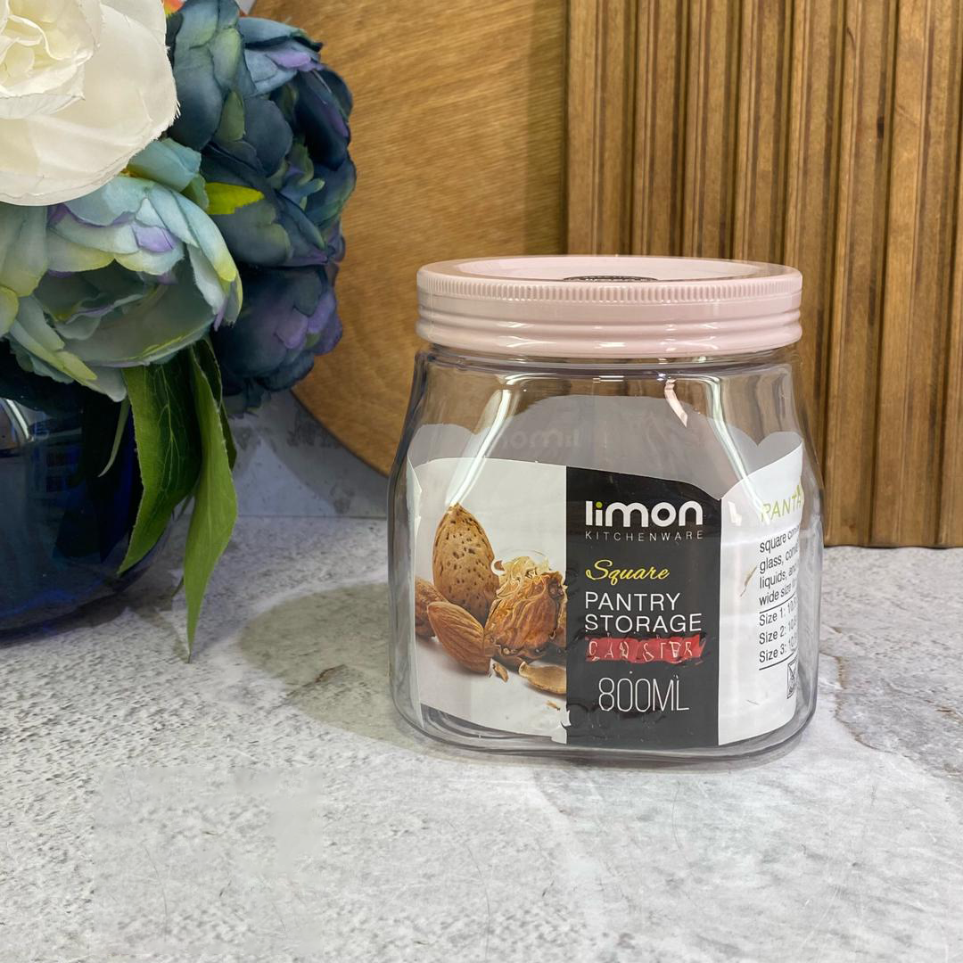 Limon Pantry Storage Canister Jars (Square)!