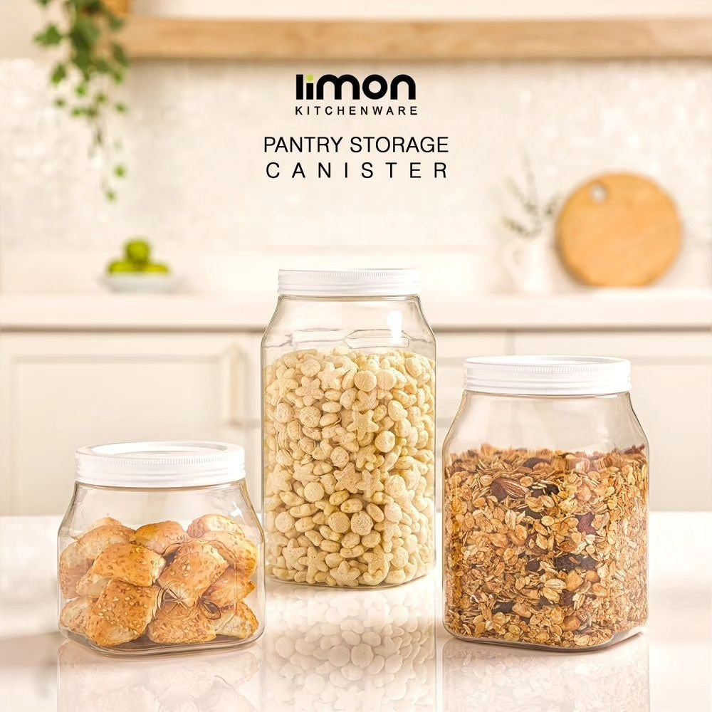 Limon Pantry Storage Canister Jars (Square)!