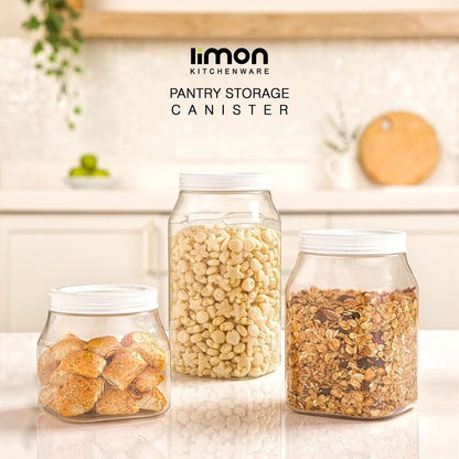 Limon Pantry Storage Canister Jars (Square)!