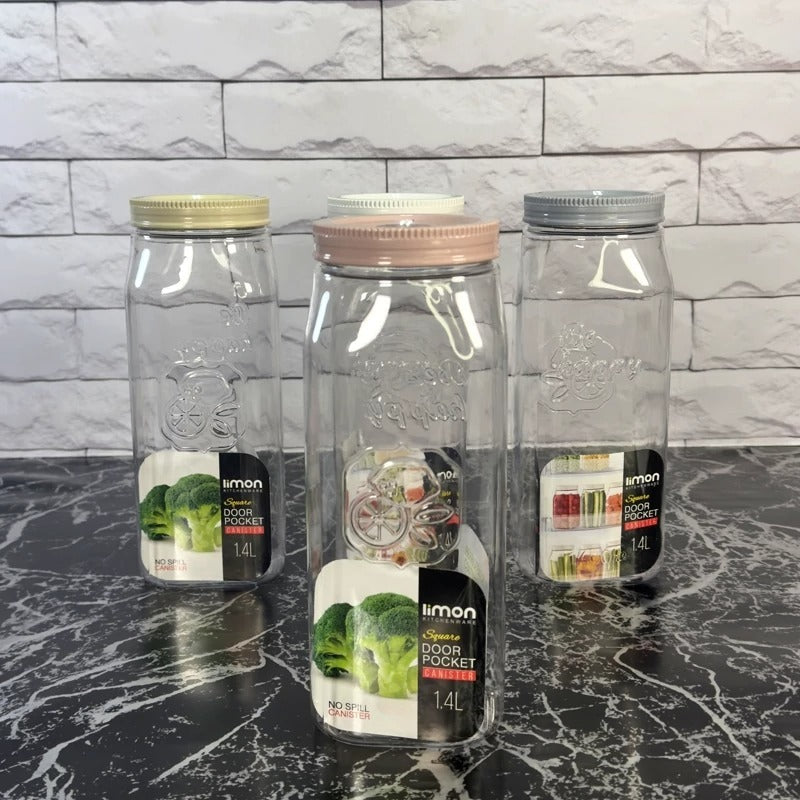 Limon Pantry Storage Canister Jars (Square)!